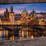 Praga: Luce che si specchia